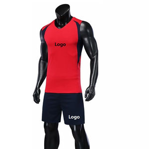Uniforme de voleibol de manga corta para hombre, barato, venta al por mayor, uniforme de entrenamiento de voleibol personalizado - Product Image 1