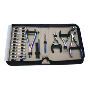 Herramienta Profesional para Extensiones de Cabello de Salón, Removedor de Cuentas, Pinza Plana para Extensiones de Cinta, Cortador de Queratina, Peine de Cola de Rata, Anillo Separador - Product Image 1