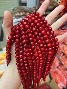 Cuentas redondas de coral rojo natural hebra de piedras preciosas curativas con atractivo de lujo exclusivo diseño Premium perfecto para joyería atemporal - Product Image 2