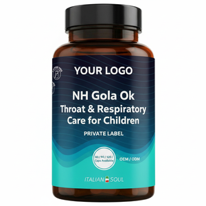 Suplemento Dietético en Jarabe NH Gola Ok 200 ml para el Cuidado de la Garganta y las Vías Respiratorias de los Niños, Italia, Marca Privada OEM de RedMoringa - Product Image 2