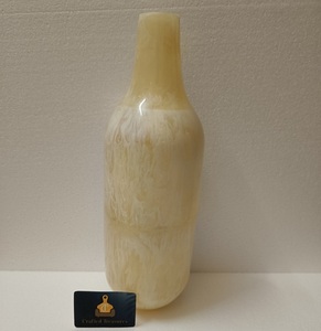 Jarrón de Flores de Vidrio de Alabastro de Resina Epoxi de Primera Calidad, Jarrón Decorativo de Resina Blanca con Remolino, Hecho a Mano, Decoración del Hogar al Mejor Precio - Product Image 2