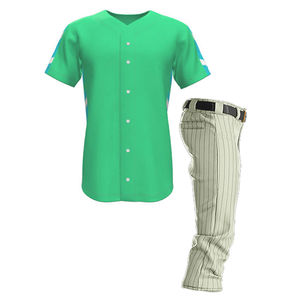 Uniforme de béisbol multicolor para adultos Ropa deportiva Uniforme de béisbol sublimado y en blanco barato Haus Industries - Product Image 4