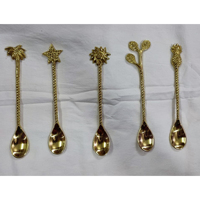 Cuillère à thé écologique au design flèche argentée classique unique, finition poli miroir laqué, meilleure qualité, pour la cuisine et la maison