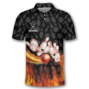 Advanced design <b>bowling</b> jerseys made with breathable polyester flexibility durability and full customization options for mens - Product Image 5