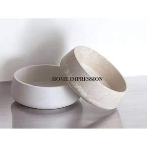 Tazón para servir de mármol de diseño premium, pieza única con forma redonda grande, tazón para servir a muy buen costo, suministro de mesa hecho a mano - Product Image 2