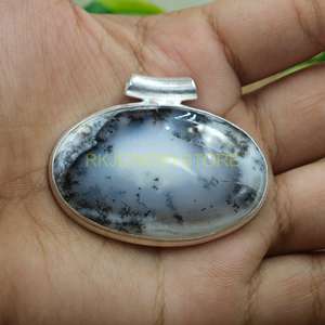 Large Dendrite <b>Opal</b> <b>Pendant</b> 925 Sterling Silver <b>Pendant</b> Statement <b>Pendant</b> Gemstone <b>Pendant</b> Necklace Handmade <b>Pendant</b> - Product Image 6