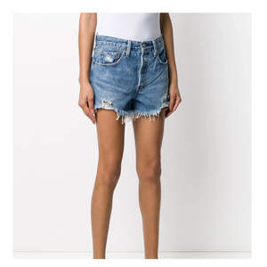 Short Length Raw Edges <b>Women's</b> Ladies Sexy Breathable <b>Jean</b> Shorts Denim Zipper Fly Five Pockets Fashion Casual Shorts - Product Image 1