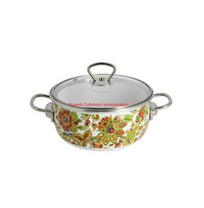 Marmite chauffante créative en acier inoxydable en forme de ventre Mirna chauffe-aliments design multicolore marmite fantaisie servant une marmite en vente - Product Image 3