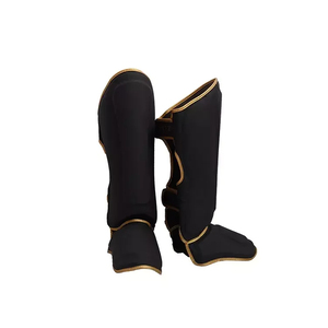 Espinilleras ajustables recién llegadas, espinilleras de boxeo, nuevo modelo de cuero, personalizadas, diferentes colores, espinilleras - Product Image 5