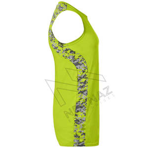 Malla BSCI Poliéster Sin mangas Camiseta de práctica de baloncesto juvenil Ropa deportiva de secado rápido con logotipo impreso Práctica de hombres baratos - Product Image 5