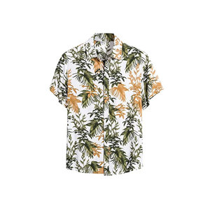 Hawaiian-style shirts for men Shirts with a floral print <b>button</b> <b>up</b> Western-Style <b>Short</b>-<b>Sleeved</b> Beachwear men's shirts - Product Image 4