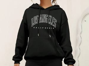 Sweats à capuche personnalisés imprimés par sublimation 3D 100% sweats à capuche en coton pour femmes pull à épaules tombantes de haute qualité - Product Image 2