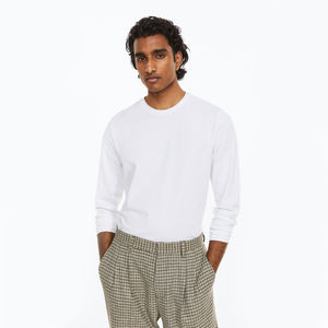 Meilleures ventes T-shirts d'été à manches longues en pur coton basique pour hommes à vendre dans toutes les couleurs et tailles T-shirts personnalisés pour hommes - Product Image 1