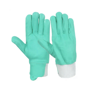 Venta al por mayor guantes de cuero para conducir construcción duradera Conducción Segura mano resistente guantes de cuero de seguridad para los hombres - Product Image 3