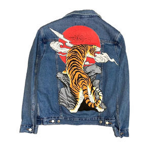 Nueva llegada Material ligero y transpirable Top fabricante High Street Denim Jacket 100% calidad secado rápido hombres Denim - Product Image 1