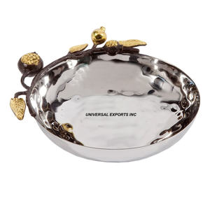 Cuenco de chocolate de aluminio niquelado Diseño de forma redonda Cuenco dulce Tamaño personalizado Cuenco de chocolate de lujo - Product Image 6