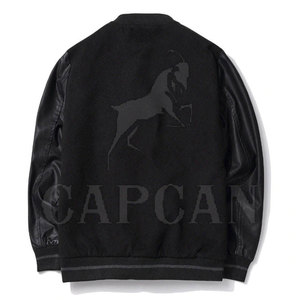 Veste pour homme personnalisable en laine/polyester de Capcon Sport, col montant, deux poches, saison hivernale, style streetwear, écologique - Product Image 2