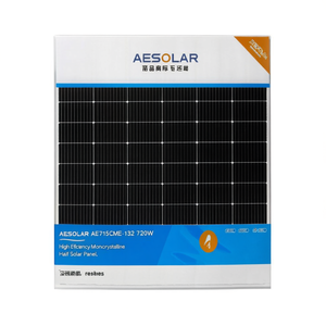 Panneau solaire monocristallin demi-cellule haute efficacité AESOLAR AE715CME-132 720W - Product Image 2