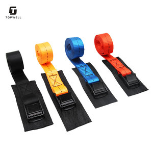 <span class=keywords><strong>Sangle</strong></span> d'<span class=keywords><strong>arrimage</strong></span> à boucle à came de 25 mm (1 pouce), résistance à la rupture de 250 kg, ceinture de fixation métallique à verrouillage par came pour bagages, cargaison, remorque - Product Image 2