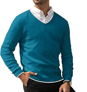 Vente en gros Sweat-shirt à manches longues pour hommes avec col montant, chaud, épais, design décontracté, fermeture éclair pour la saison d'automne - Product Image 4