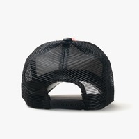 Gorra Trucker Unisex de Cuero Negra/Roja con Logotipo Personalizado de Gallo, Estrella Dorada, Gorra de Béisbol de Alta Calidad con Visera Curva para Exteriores y Playa