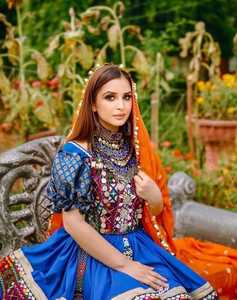 ชุดเดรส Afghan kutchi สำหรับผู้หญิงระบายอากาศได้ดีพร้อมการตกแต่งลูกไม้2025 - Product Image 5