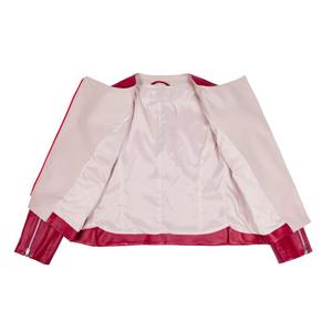 Chaqueta de Cuero Acolchada Estampada y Transpirable para Mujer |   Chaqueta Casual de Cuero Genuino con Forro de Seda y Manga Larga para Invierno - Product Image 2