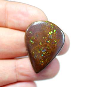 โอปอลโคโรอิตจากออสเตรเลีย ทรงรี ขนาด 41.00 กะรัต สีน้ำตาลธรรมชาติ เรียบเนียน แบบหลวม ขนาดเม็ด 34x26x5 มม. - Product Image 3