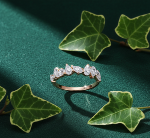 แหวนเพชรทรงแฟนซี แอนิวา คัสตอม เอธนิค แฟชั่น จิวเวลรี่ ได้รับการรับรองจาก IGI ผลิตจากเพชรเลี้ยงในห้องปฏิบัติการ ตัวเรือนทอง 14 กะรัต เหมาะสำหรับเป็นของขวัญวันวาเลนไทน์ - Product Image 4