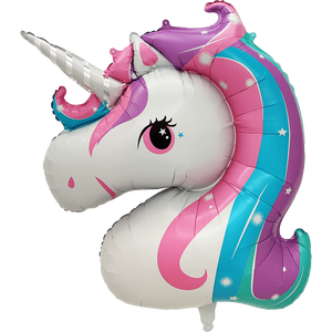 Ballon licorne 44 pouces 111 cm en feuille de Mylar pour décoration de fête - Product Image 3