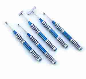 DOM MED DYNAMIC Vente flash Ensemble d'instruments chirurgicaux DMD 5 pièces Manuel PRF Flap tissulaire lingual Implant Case Kit de brossage doux - Product Image 2