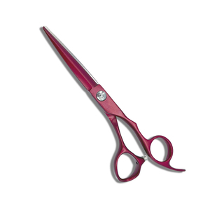 กรรไกรตัดผมแบบมีขอบเคลือบสีแดงเข้มกรรไกรตัดผมแบบถอดได้ - Product Image 1