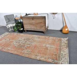 Antiguo naranja Beige 3,9X9,3 pies de lana de tejido plano alfombra turca Patchwork sala de estar alfombra de látex para decoraciones de sala de estar - Product Image 5