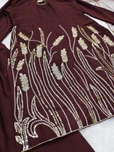 ชุดสلوارอินเดีย-ปากีสถาน คอลเลคชั่นงานปักและลายปักแบบคู่ สำหรับงานเลี้ยงหรูหรา งานแต่งงาน ชุดแบบดั้งเดิมและชุดลำลอง - Product Image 4