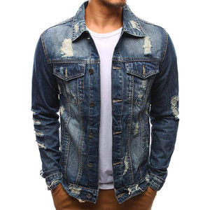 Offre Spéciale hiver grande taille hommes Denim Jean veste bonne qualité solide longue durée denim jeans vestes pour hommes de haute qualité - Product Image 3