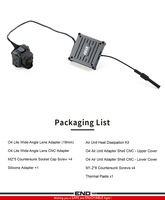 Adaptateur d'objectif en métal CNC léger Axisflying avec dissipateur de chaleur et protection pour les pièces de quadricoptère D-JI O4 Wide Air Unit