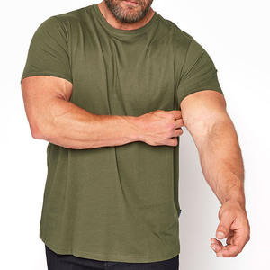 Top qualité personnalisé blanc hommes grand T-shirt grande taille grande été respirant coton Spandex gris et autre couleur T-shirt pour hommes - Product Image 5