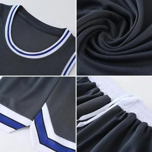 Ensemble de maillots de basket-ball personnalisés pour hommes, uniforme de basket-ball classique pour jeunes, maillot de basket-ball en maille, taille américaine, manches courtes - Product Image 3