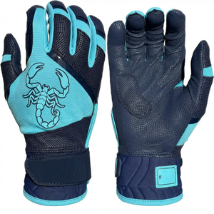 Gants de frappe de baseball sur mesure Prix de gros Haute qualité Technologie de préhension en cuir Taille adulte et junior Gants de frappe - Product Image 4