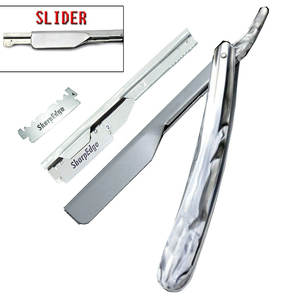 Stainless Steel Professional Barber Folding Straight Edge Razor Shavette Men's <b>Shaving</b> Kit/Cutthroat <b>Shaving</b> Razor - Product Image 5