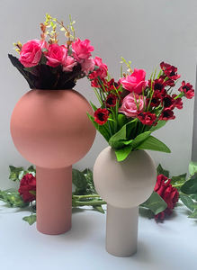 Venta caliente de Metal de la boda de decoración al por mayor florero hogar Hotel decoración polvo capa acabado hecho a mano con logotipo personalizado - Product Image 3