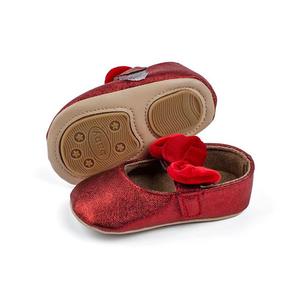 FS fábrica logotipo personalizado de alta calidad lindo pequeño arco bebé princesa Niña Zapatos casuales zapatos de bebé suave - Product Image 4