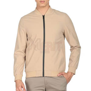 Chaqueta Bomber de Lana de Alta Calidad para Hombre, Transpirable, con Patrón Tejido, Cuello Redondo, Popular para Invierno, Servicio OEM, Impermeable - Product Image 1