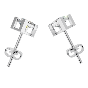 Pendientes de Oro de 14K Directo de Fábrica para Mujer, con Piedra de Moissanita Princesa de 1.56 Quilates, Claridad VVS, Joyería Nupcial, Regalo para Fiesta, Venta al por Mayor - Product Image 3