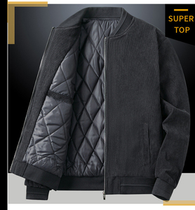 เสื้อแจ็กเก็ตผ้าทอแบบลำลองกันหนาวมีฮู้ดคอตั้งสำหรับผู้ชายกันน้ำกันหนาว - Product Image 2