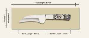 Ensemble de couteaux de cuisine 5 pièces en acier inoxydable 440c fait à la main Multi-Chef manche en résine couverture en cuir pour bricolage et OEM industriel - Product Image 3