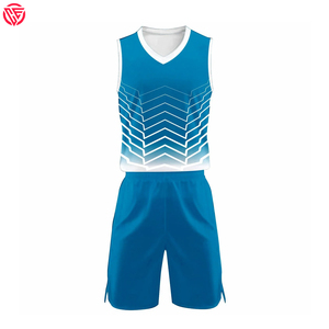 Uniforme de basket-ball professionnel respirant à manches courtes en 100 % polyester - Product Image 1