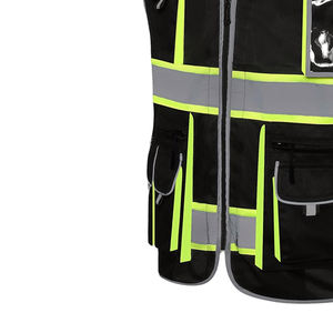 Vente en gros de gilet de sécurité extérieur grande taille nouveau design couleur unie avec gilet de sécurité de poche - Product Image 6
