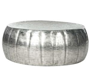 Elegant design silver aluminum coffee <b>table</b> for kitchenware office home restaurant living room garden decoration made in india - Product Image 1