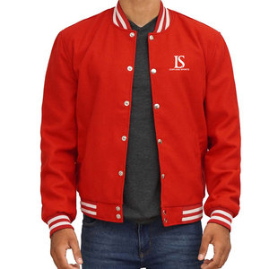 Chaqueta Letterman de Invierno para Hombre con Cuello Alto y Logotipo Frontal Personalizado, Secado Rápido y Transpirable, MOQ Bajo - Product Image 1